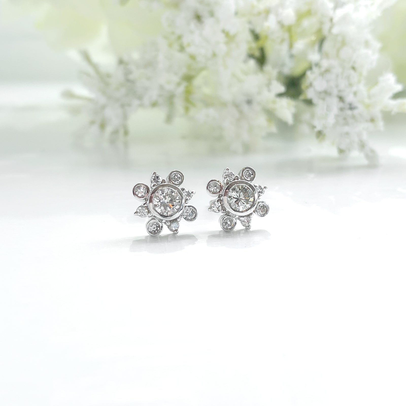 Sentimental Studs Diamond Earrings