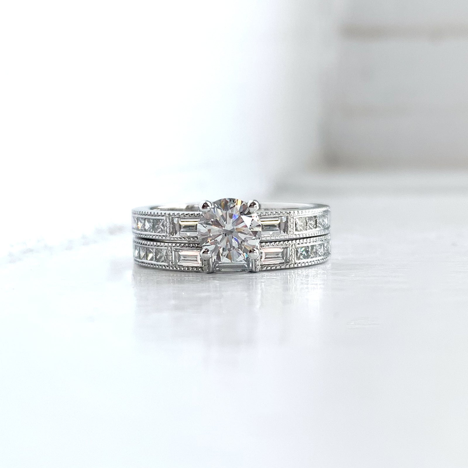 Bringing Back Her Baguettes Custom Rings