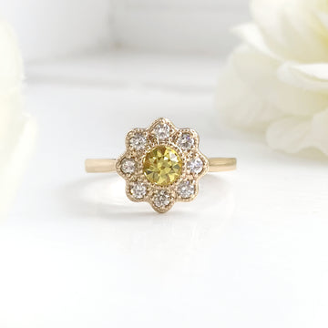 Family Ties Yellow Sapphire Ring Redesign