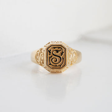 Strong and Bold Mens Signet Ring