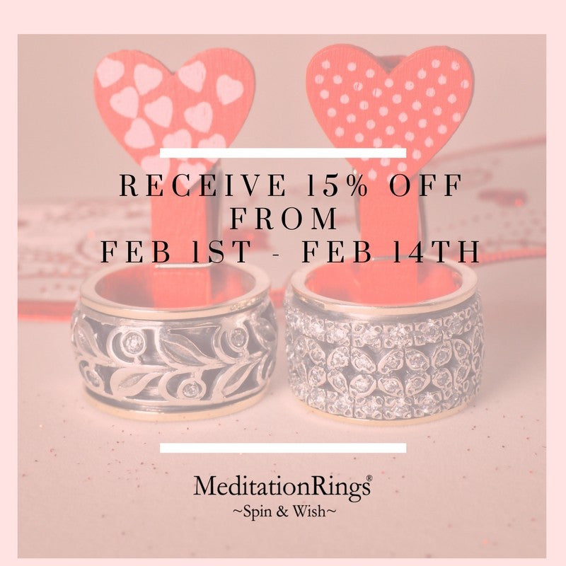 MeditationRings are 15% off until February 14th