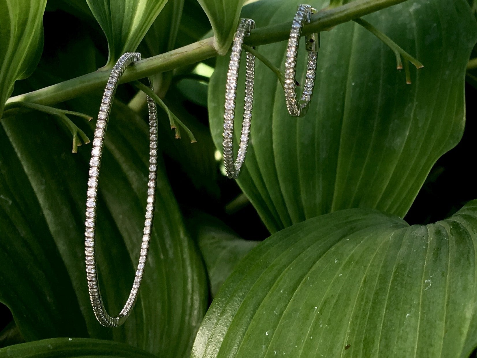 Introducing: our Diamond safety hoop earrings