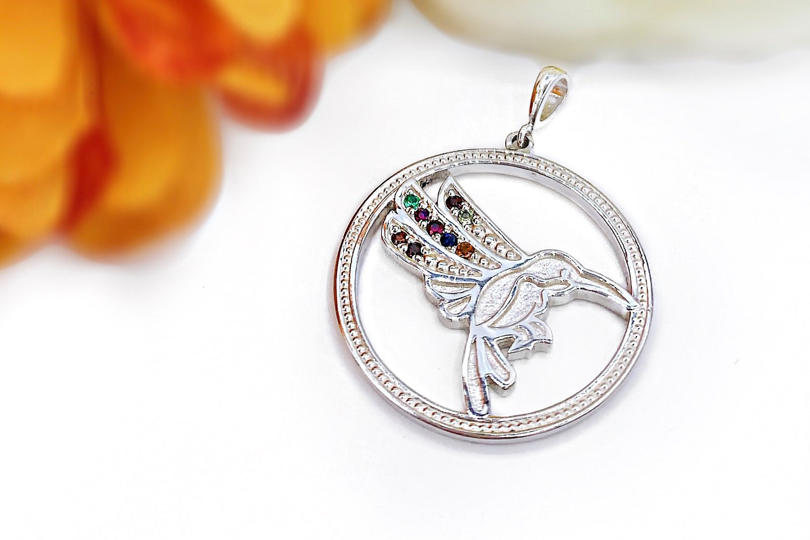 Grandma's Family Bird pendant