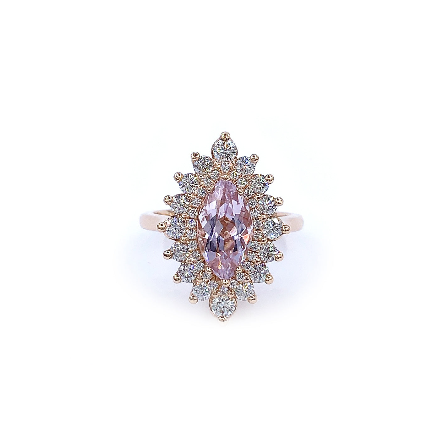 Marquise Cluster Custom Ring