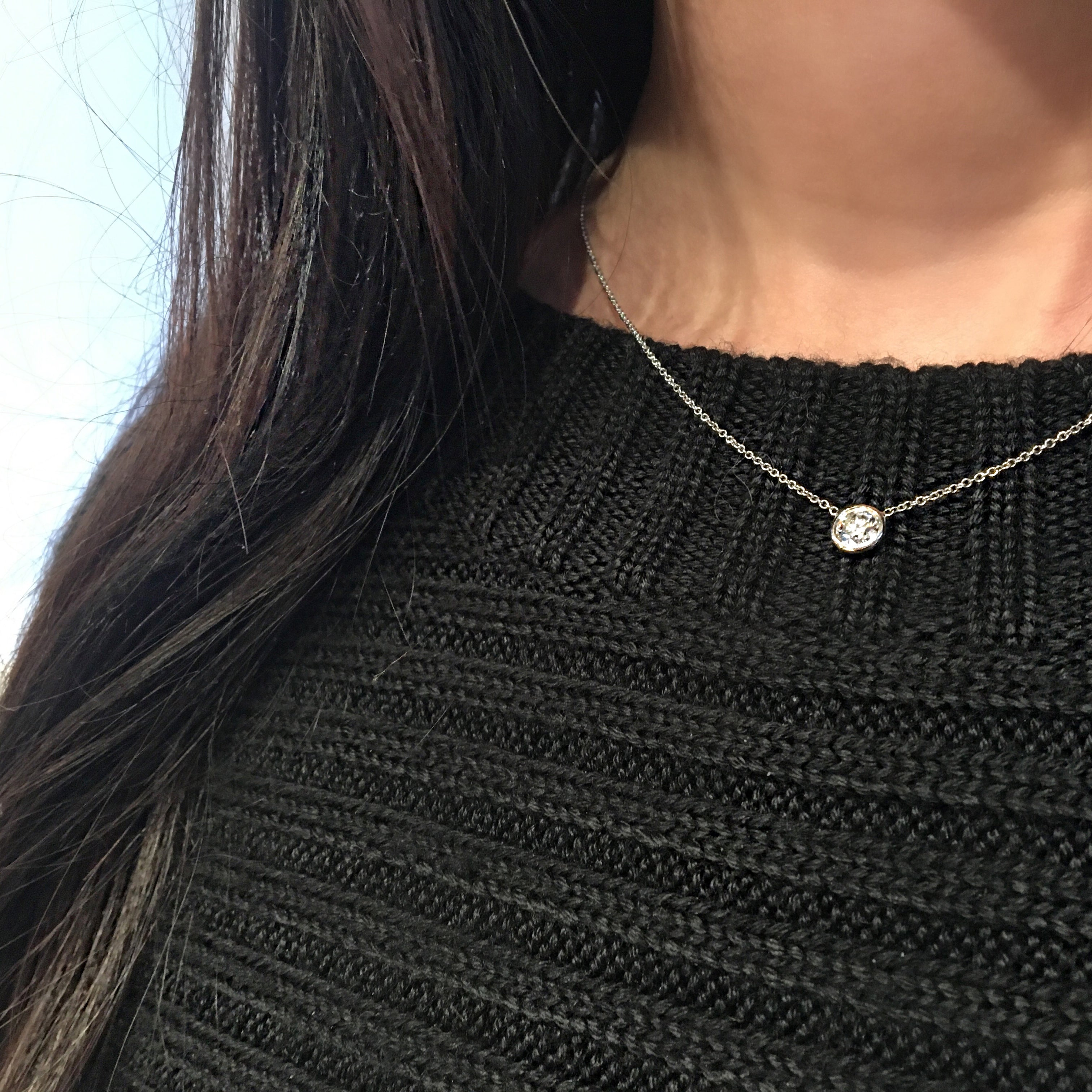 Trendy diamond chokers