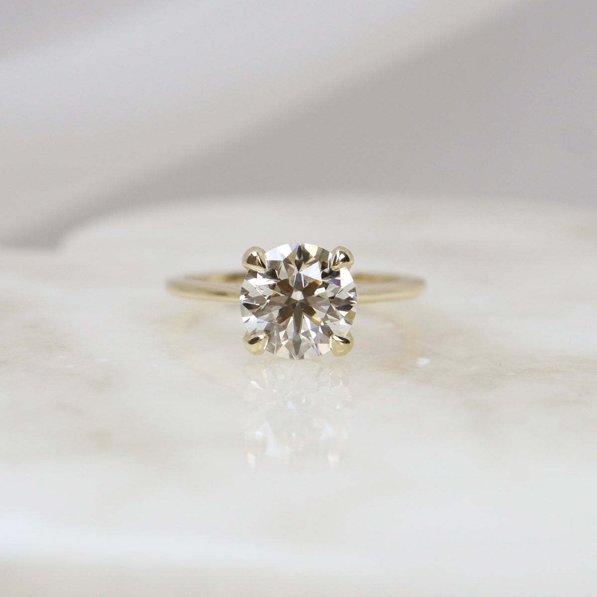 Diamond Engagement Ring with Hidden Halo - LG 2.03ct (41110)