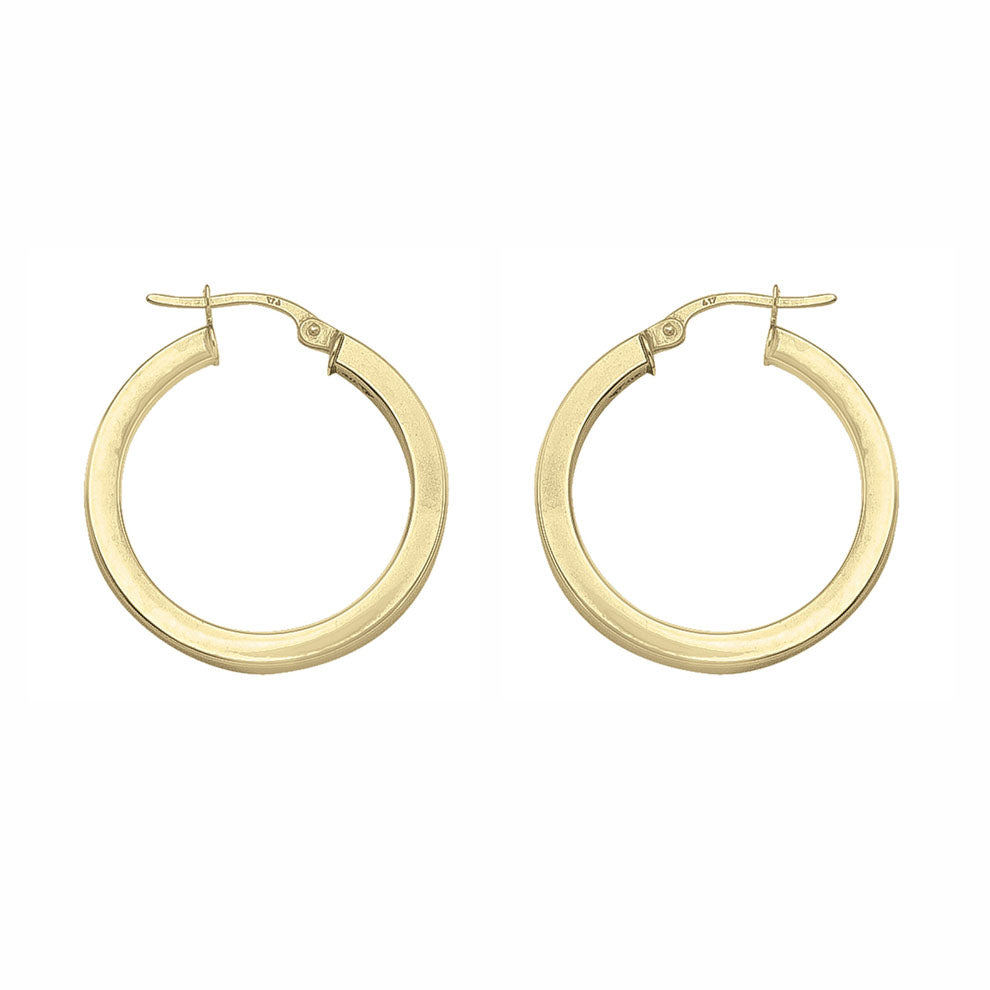 Gold Hoop Earrings 24.5mm (30319)