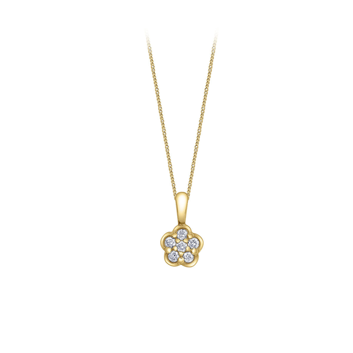 Diamond Flower Pendant .12ct (39388)