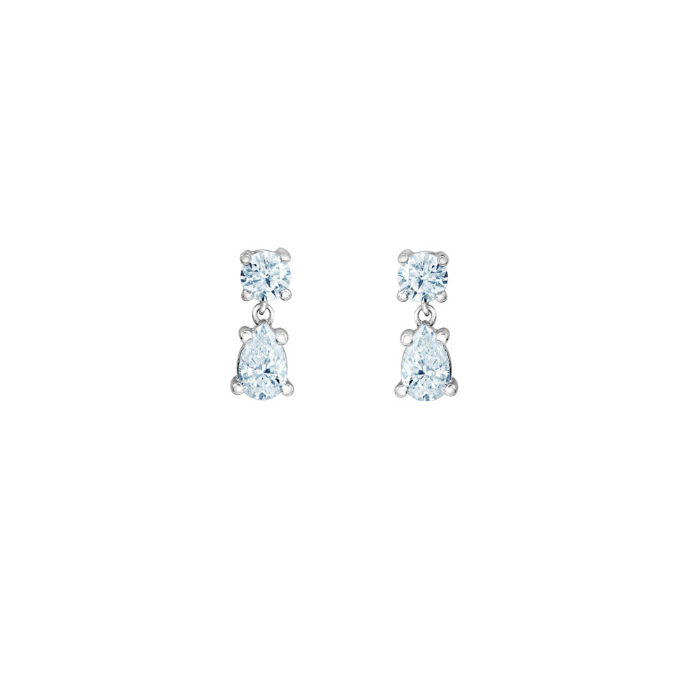 Diamond Drop Stud Earrings - LG .75ct (40287)
