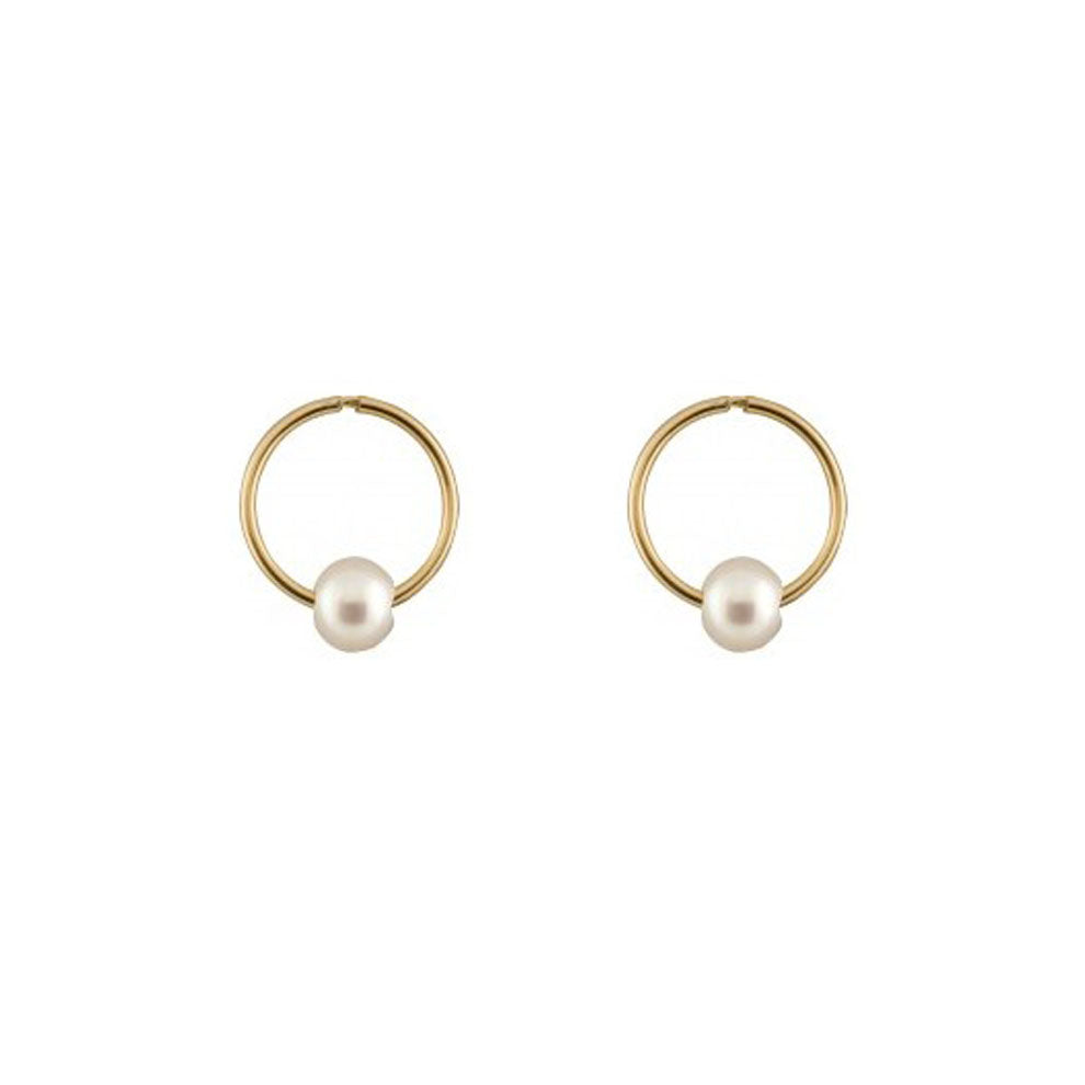Genuine Pearl Keeper Earrings (39748)