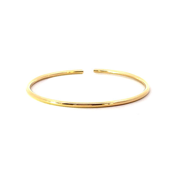 Gold Open Edge Flexible Bangle (39764)