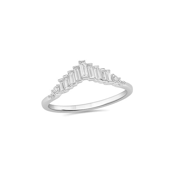 Diamond Baguette Contour Band .18ct (39395)