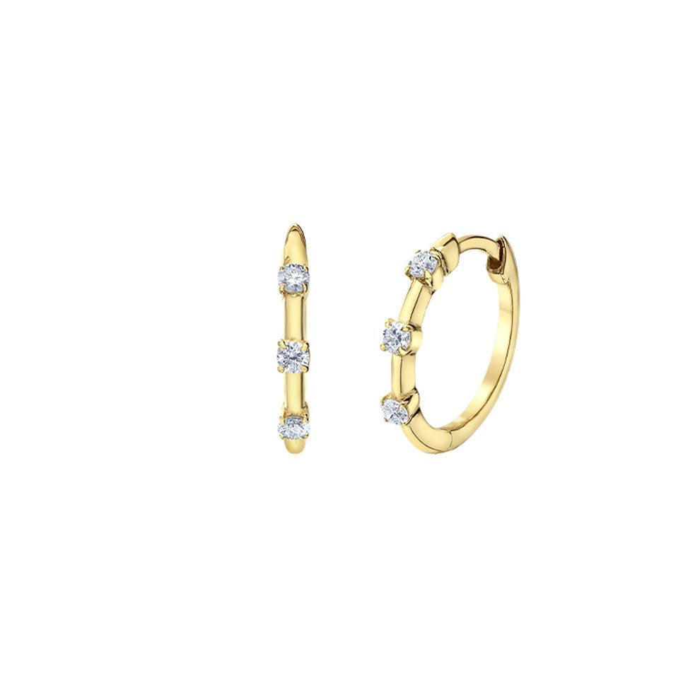 Canadian Diamond Hoop Earrings .25ct (40114)