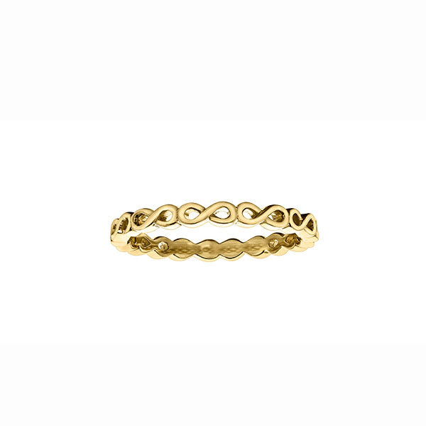 Gold Infinity Stacking Band (40732)