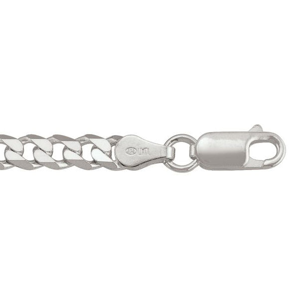 Sterling Silver Curb Anklet 10.25in (40763)