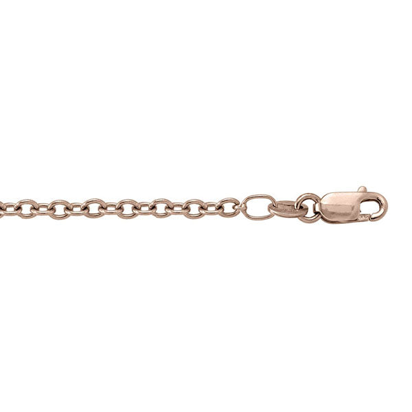 Gold Solid Open Link Cable Chain 1.5mm 24in (34188)
