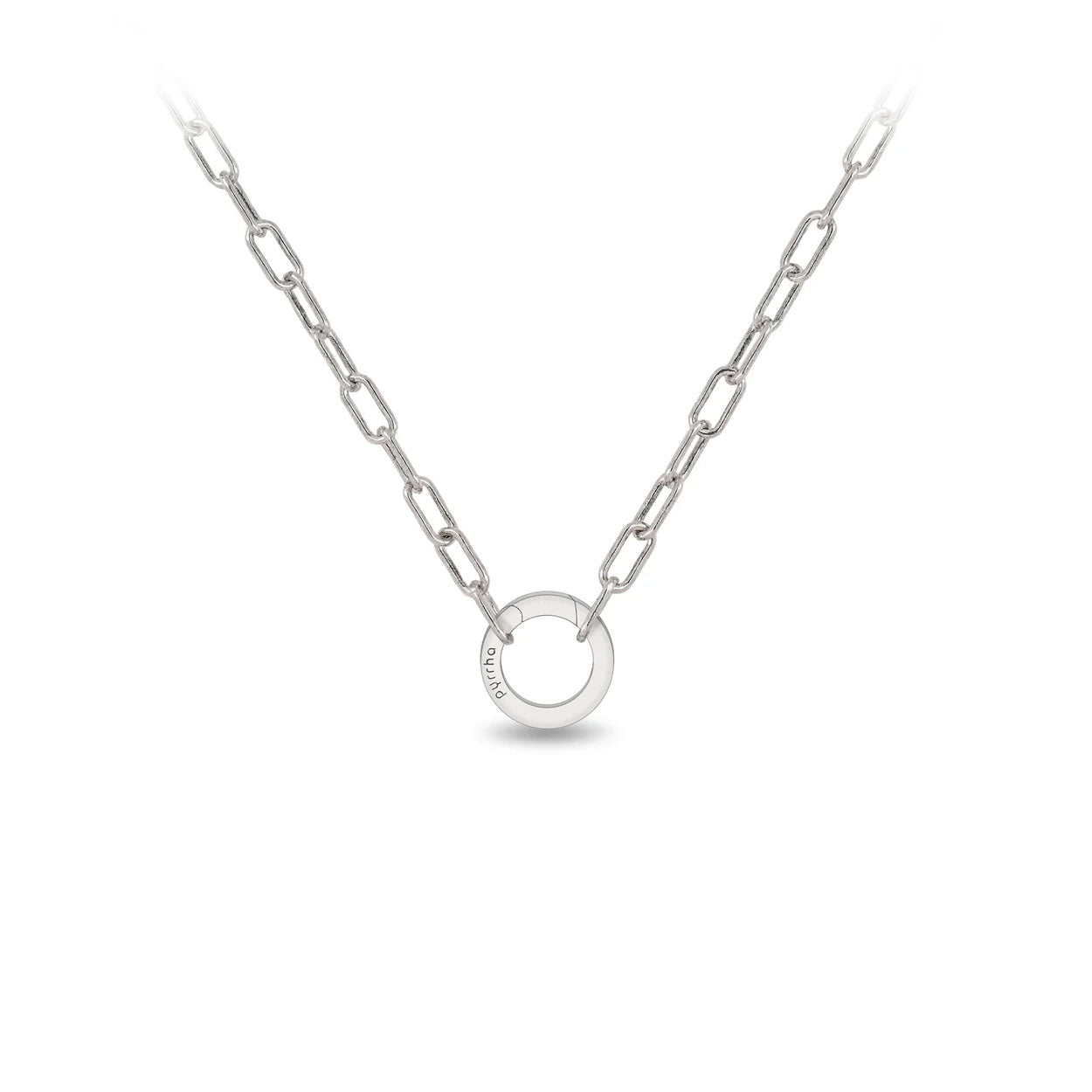 Pyrrha Sterling Silver Paperclip Necklace - 22in (37446)