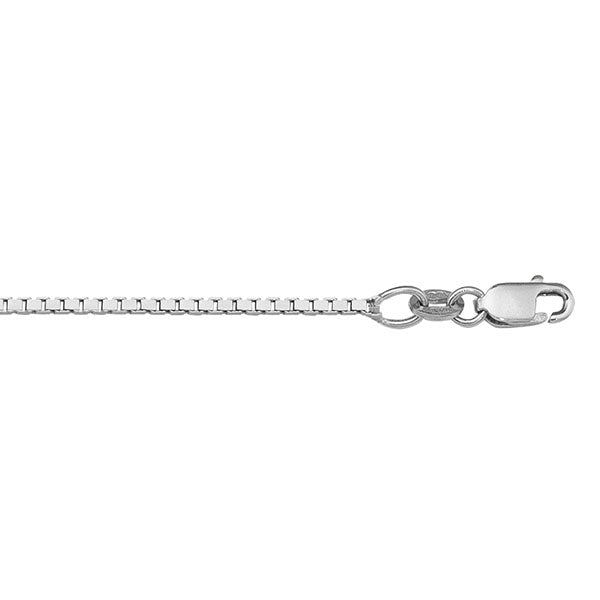 Gold Solid Box Link Chain 1.3mm 20in (30587)