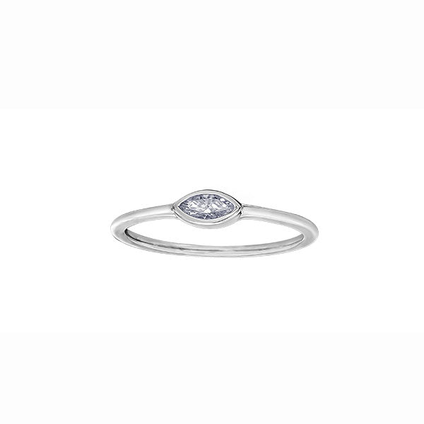 Diamond Marquise Cut Solitaire Band .10ct (40729)
