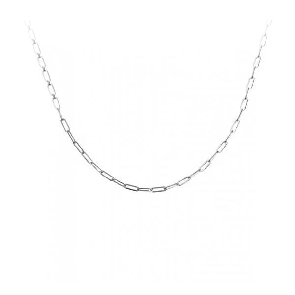 Gold Paperclip Link Necklace 1.95mm 18 inch (35554)