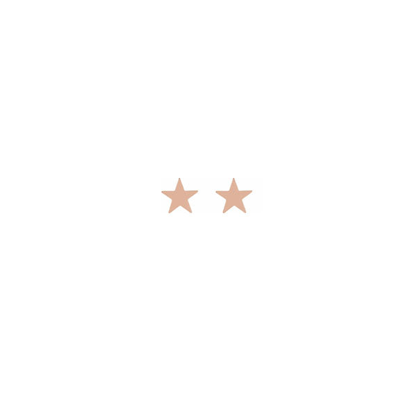 Gold Small Star Stud Earrings (39188)