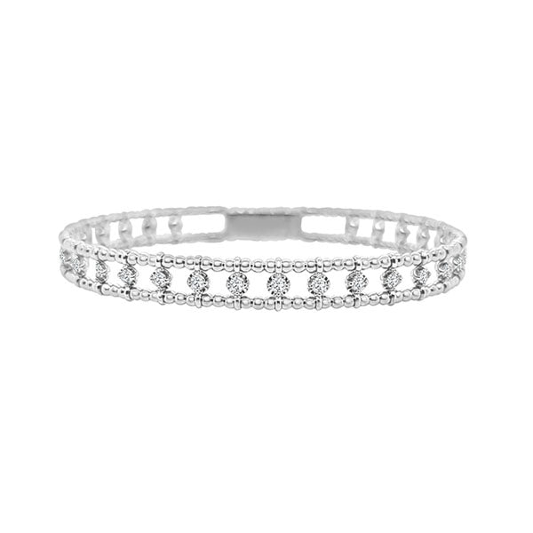 Diamond 3-Row Flexible Bangle .94ct (40933)
