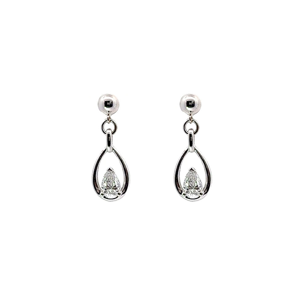 Diamond Drop Stud Earrings - LG .60ct (40460)