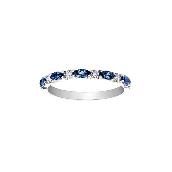 Genuine Sapphire and Diamond Band (35190)