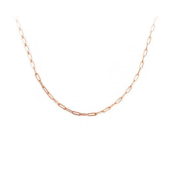 Gold Paperclip Link Necklace 1.95mm 18 inch (35559)