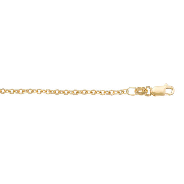 Gold Open Link Cable Chain 2mm 20in (37348)