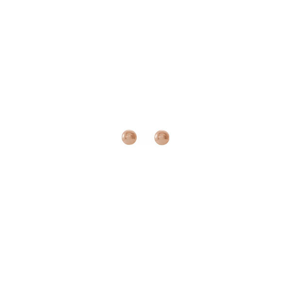 Gold 3mm Ball Stud Earrings (39314)