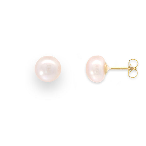 Genuine Pearl Stud Earrings (39341)
