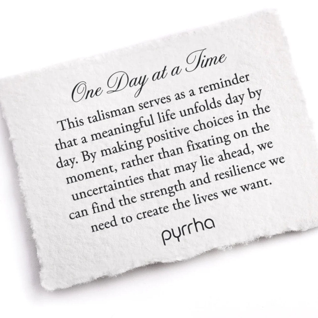 Pyrrha Necklace 'One Day at a Time' 20in (40787)