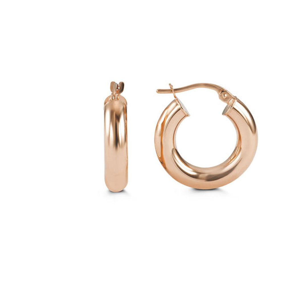 Gold Hoop Earrings 18mm (39203)