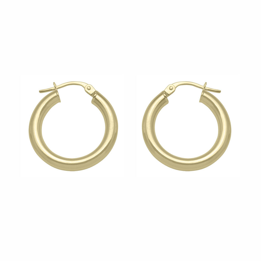 Gold Hoop Earrings 20mm (36865)