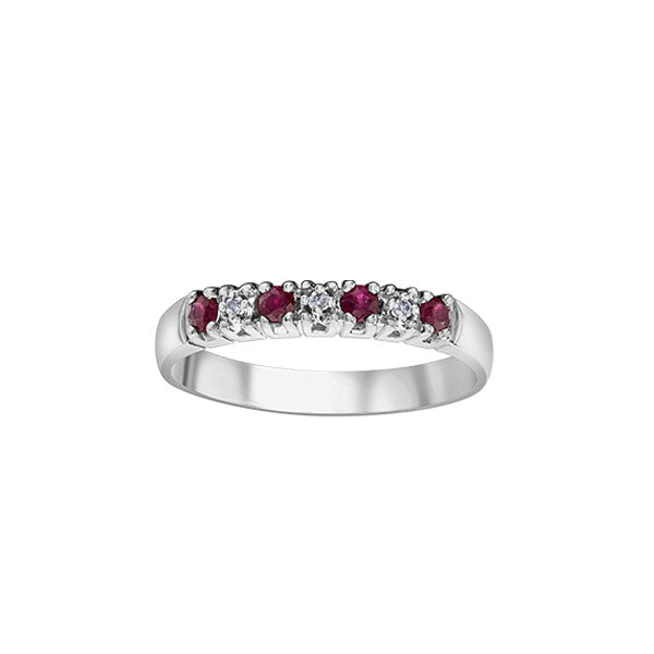 Genuine Ruby and Diamond Band (39625)