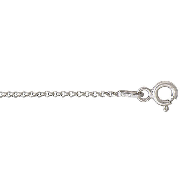 Sterling Silver Hollow Rolo Chain 1.3mm 22in (35498)
