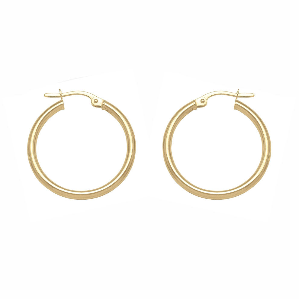 Gold Hoop Earrings 23.5mm (30317)
