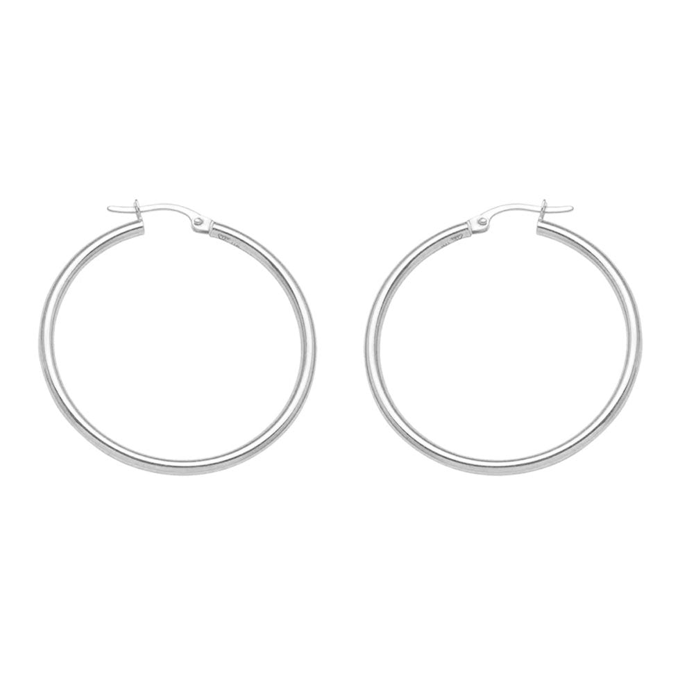 Gold Hoop Earrings 34mm (33934)