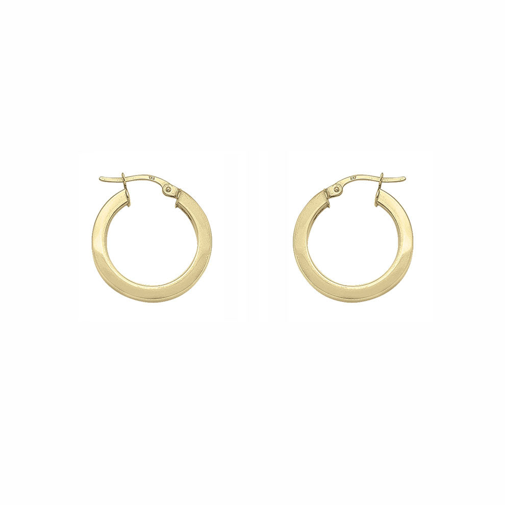 Gold Hoop Earrings 14.8mm (30311)
