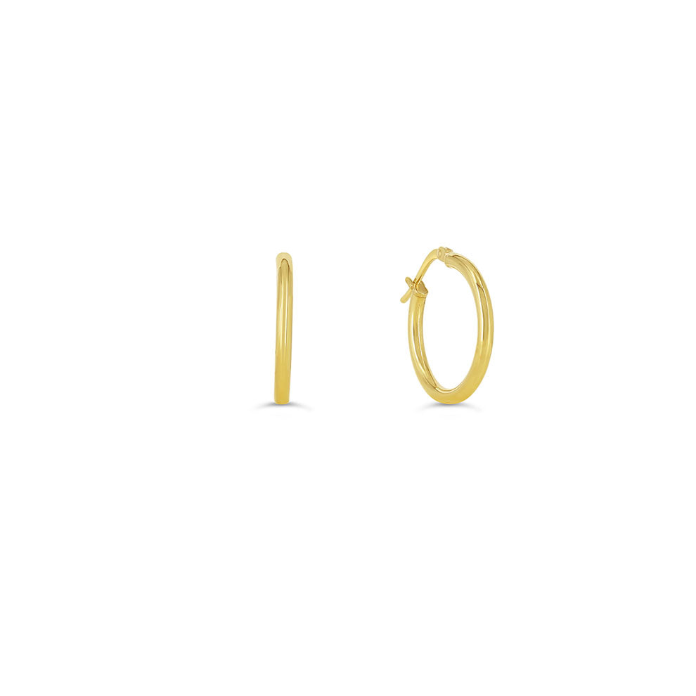 Sempre ORO Earrings - Small Plain Hoops (41134)