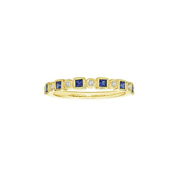 Genuine Sapphire and Diamond Band (38830)