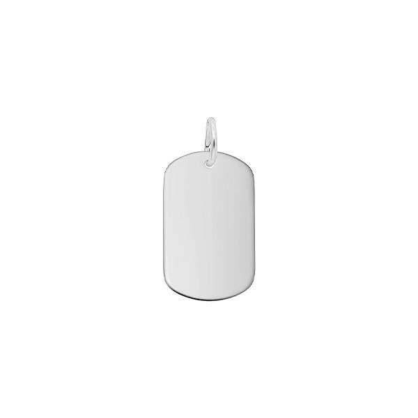 Sterling Silver Dog Tag Pendant (32444)