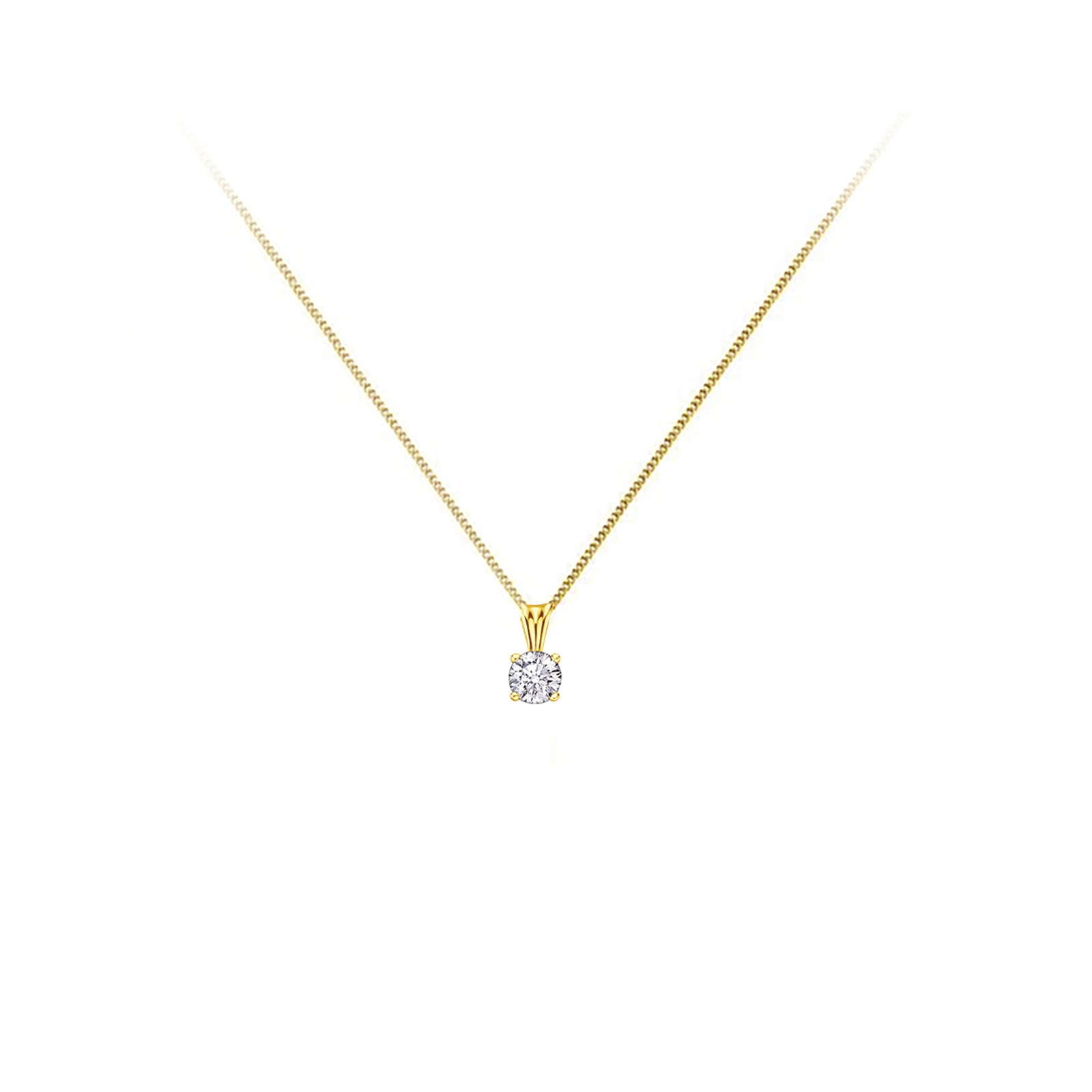 Canadian Diamond Solitaire Pendant .15ct (34357)