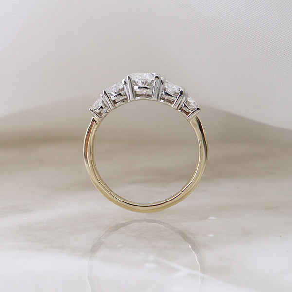 Diamond 5 Stone Engagement Ring - LG 2.62ct (40793)