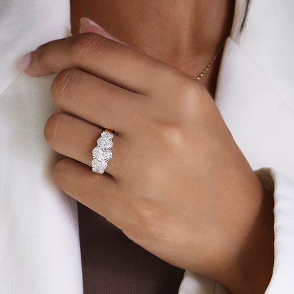 Diamond 5 Stone Engagement Ring - LG 2.62ct (40793)