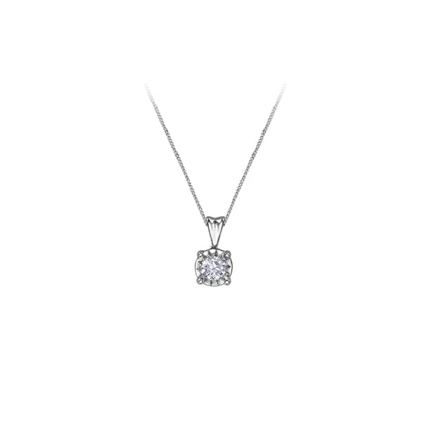 Diamond 'Illuminaire' Solitaire Pendant .10ct (38359)