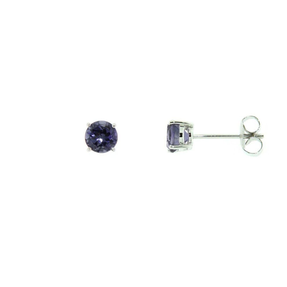 Genuine Tanzanite Stud Earrings (38842)