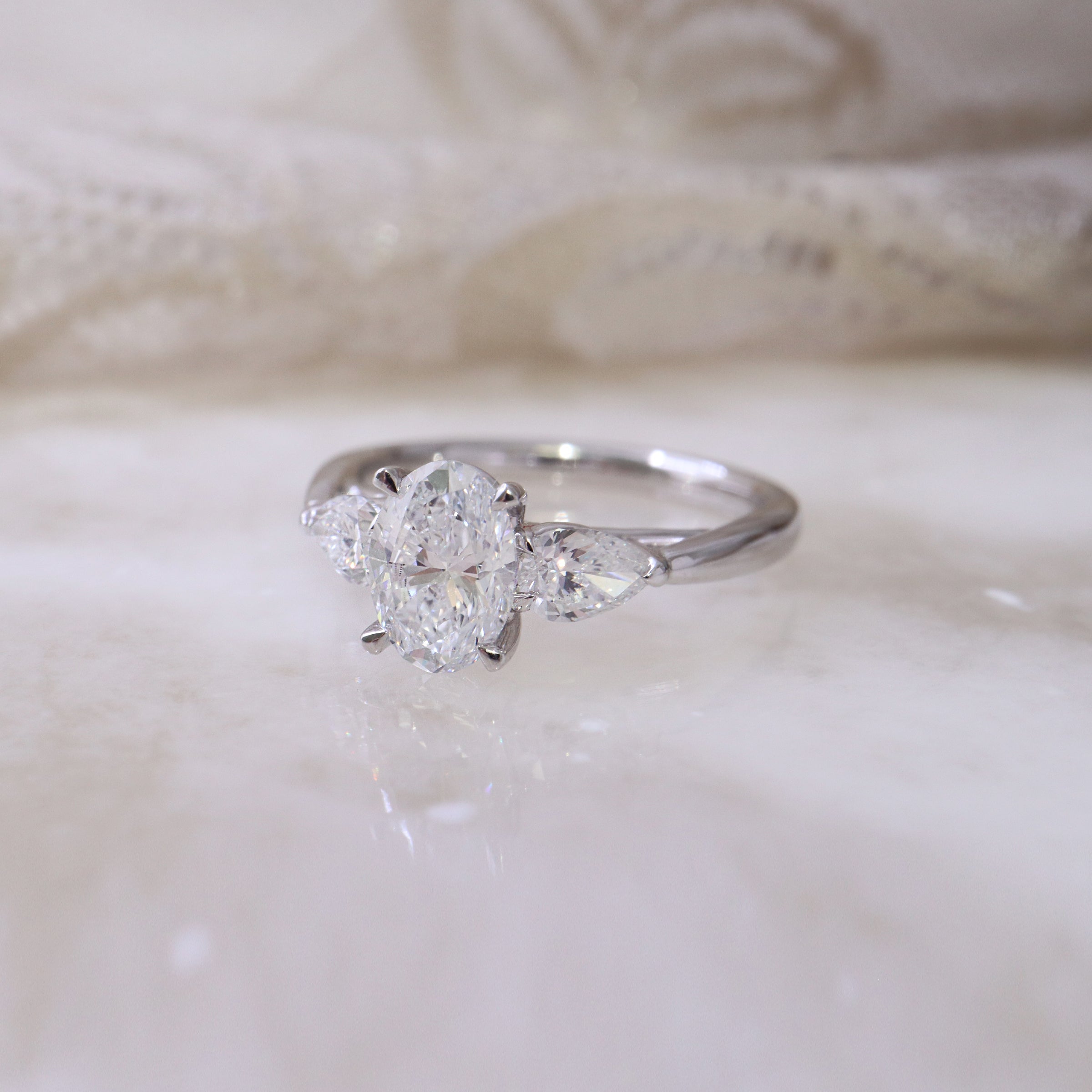 Diamond 3-Stone Engagement Ring - LG 1.49ct (39380)