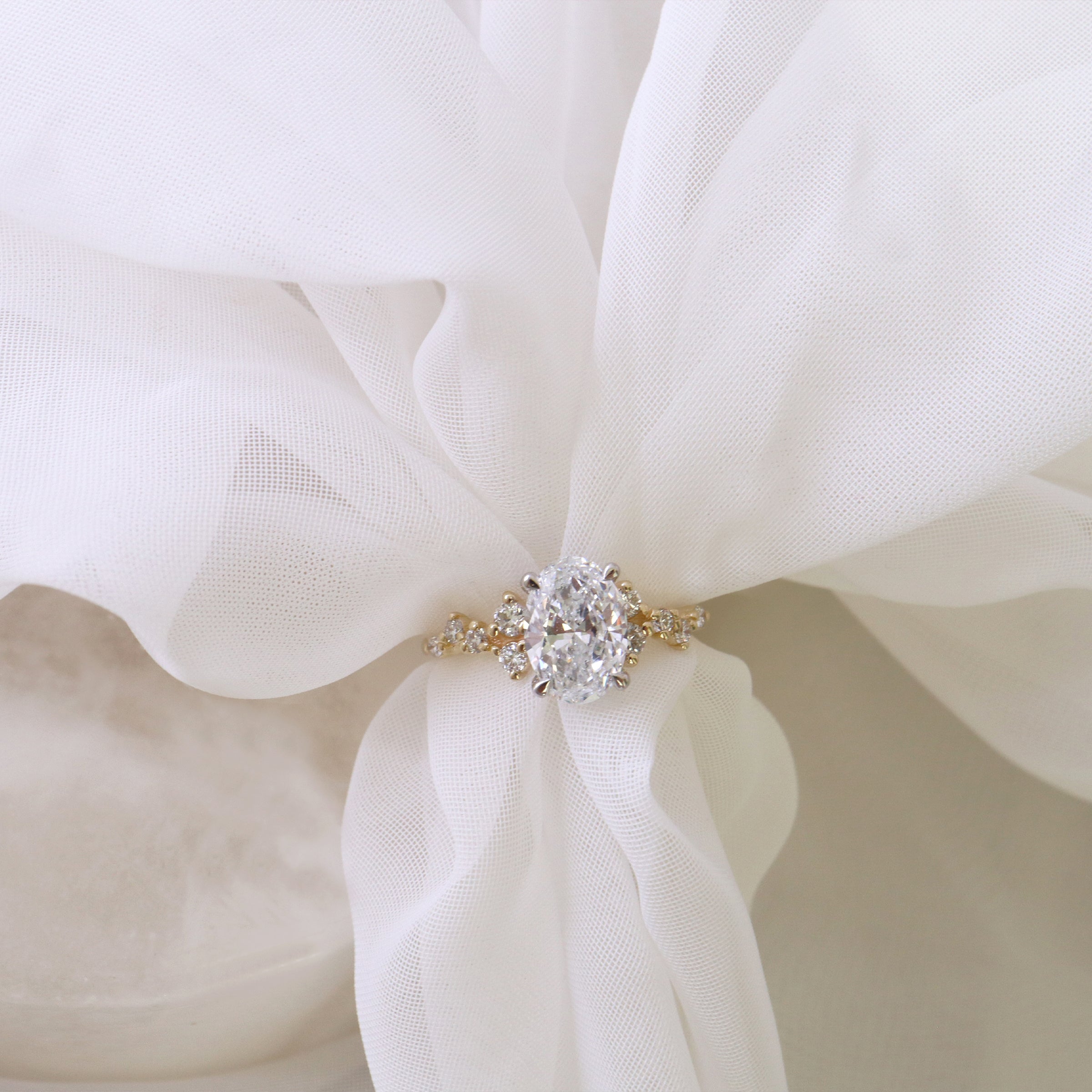 Diamond Cluster Engagement Ring - LG 1.89ct (39943)